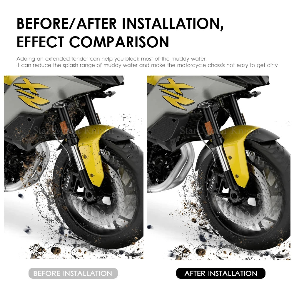 Front Mudguard Fender Extender Extension for BMW F900XR 2020+