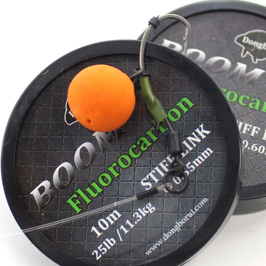 Carp Fluorocarbon Hooklink Boom Line 15/25/35lb Combi Chod Rig Tackle