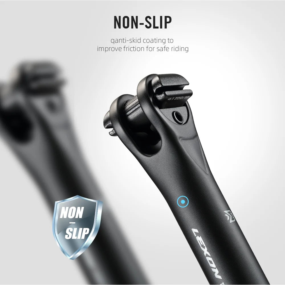 LEXON Carbon Seatpost 27.2/31.6mm 400mm Ultralight MTB Road Bike