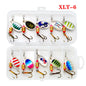 16pcs Fishing Lure Set Spinner Baits for Pike Walleye Tackle DIY