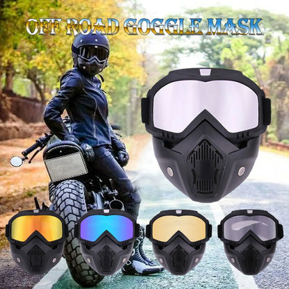 Protective Motorcycle Face Mask Goggles Tactical Riding Motocross Accessories