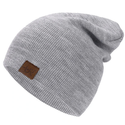 Unisex Beanie Hat Warm Soft Knitted Casual Winter Hat for Men & Women