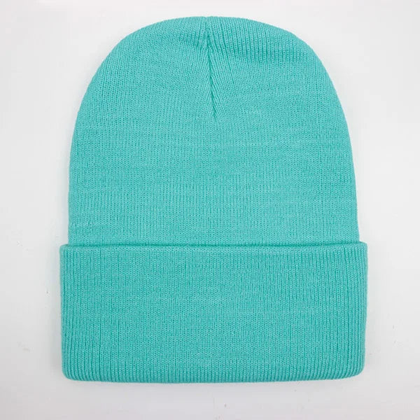 Warm Knitted Cap Beanie Wool Unisex Winter Hat Men Women 24 Colors