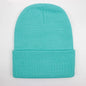 Warm Knitted Cap Beanie Wool Unisex Winter Hat Men Women 24 Colors