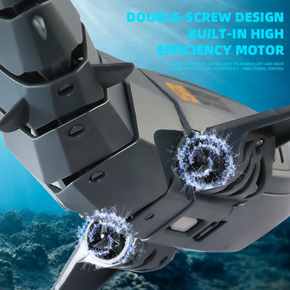 Smart Rc Shark whale Spray Water Toy Remote Controlled Boat ship Submarine Robots Fish Electric Toys for Kids Boys baby Children-EXPROTAS