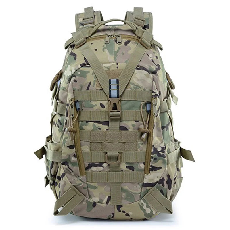 40L Camping Backpack Men's Bag Travel Bags Tactical Molle Climbing Rucksack Hiking Outdoor Reflective Shoulder Fishing Bag-EXPROTAS