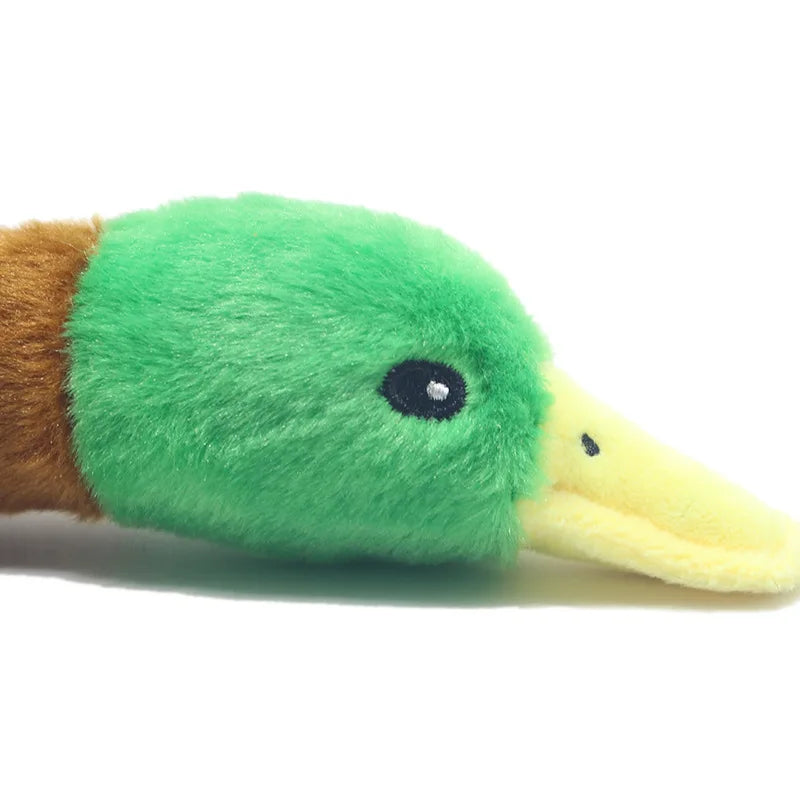 Plush Duck Squeaky Dog Toy for Pets - Chew Sound Plaything for Puppy