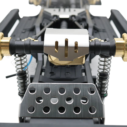 1/10 RC Crawler Stainless Steel Chassis Skid Plate for Traxxas TRX-4 - EXPROTAS