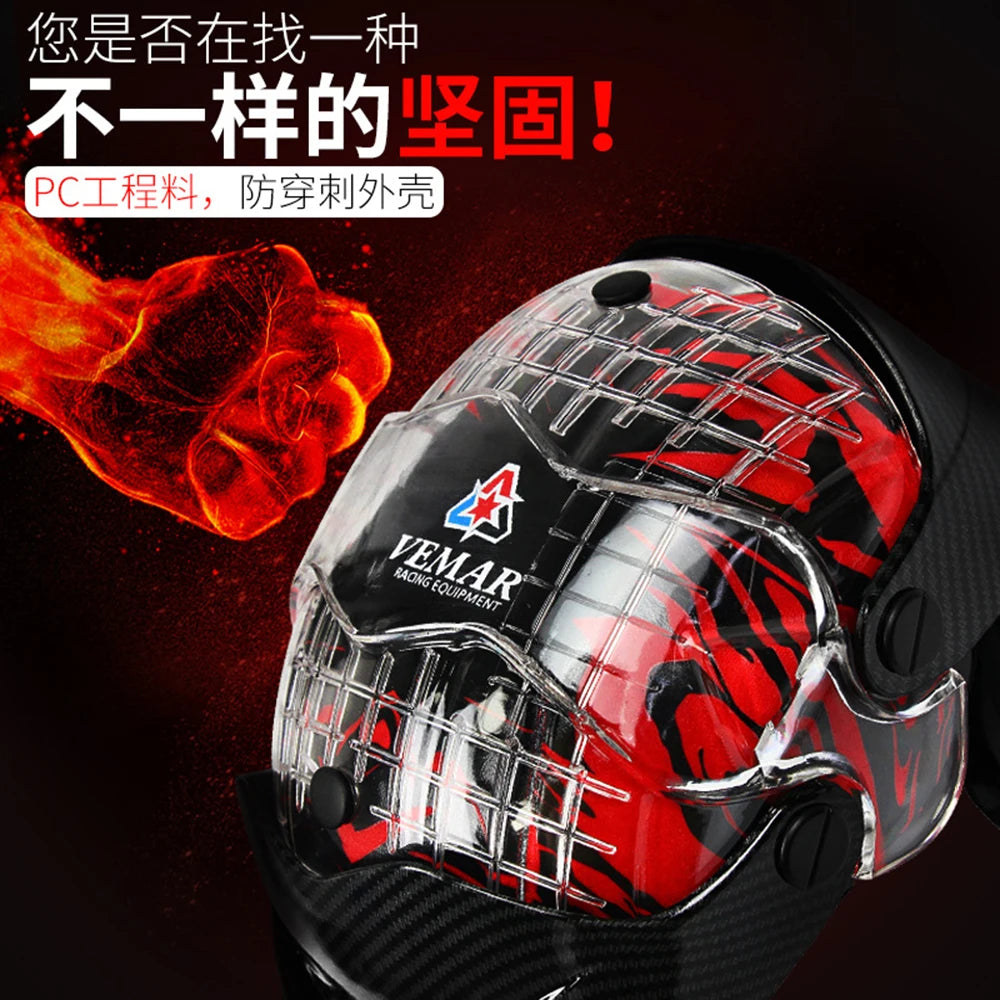 Red Motocross Knee Pads Motorcycle Knee Guard Moto Protection Motocross Equipment Motorcycle Knee Protector Safety Guards-EXPROTAS