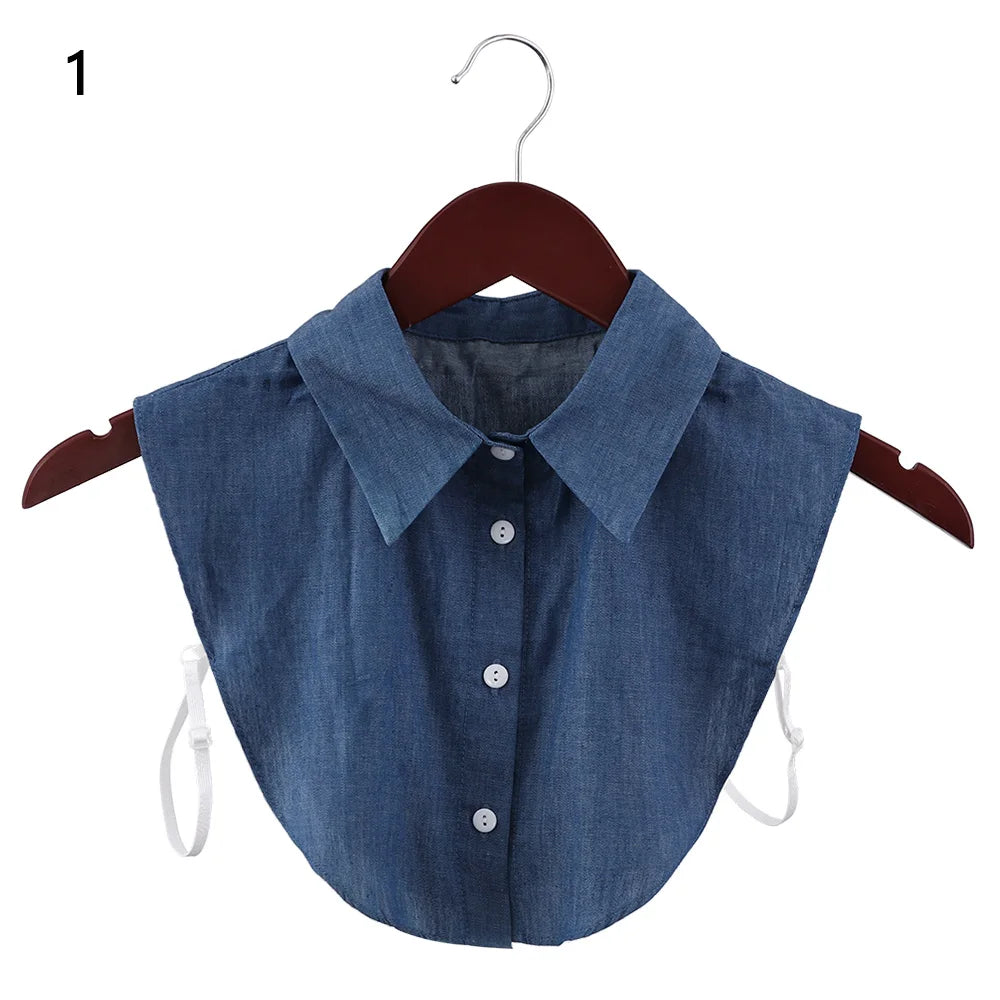 Lace Fake Collar Detachable Women Blouse Lapel Shirt Clothes Accessories