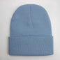 Warm Knitted Cap Beanie Wool Unisex Winter Hat Men Women 24 Colors