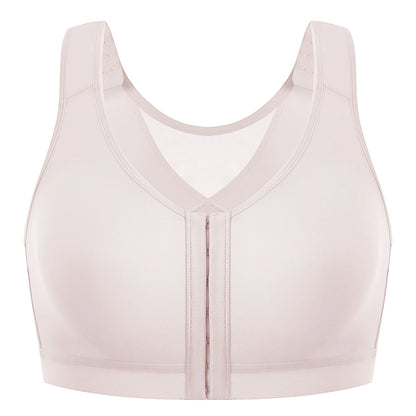 MELENECA Women’s Plus Size Front Closure Wirefree Posture Bra Back Support