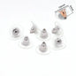 200-2000Pcs Rubber Ear Plug Stoppers Soft Silicone Earring Findings DIY