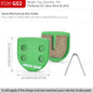 Semi-Metal Bicycle Brake Pads for Shimano SRAM Avid Hayes Magura by JSHOUBIKE