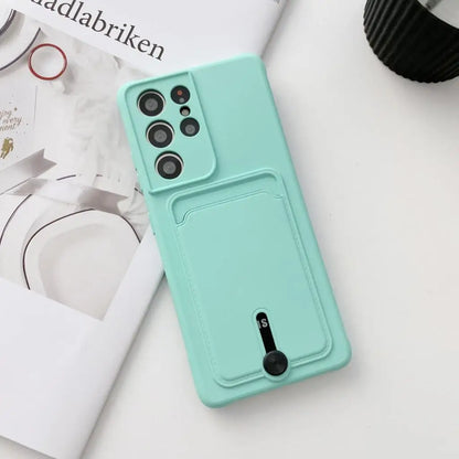 Soft Wallet Card Holder Case for Samsung S21-S26 A17-A57 Candy Cover