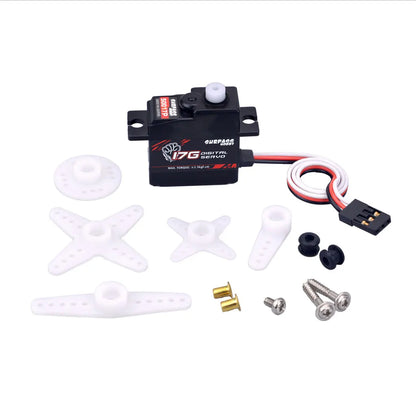 SURPASS Hobby S0017M 17g Digital Micro Servo 1.8kg Metal Gear for 1/16-1/18 RC Models - EXPROTAS