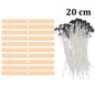 Candle Wicks Pre Waxed with Sustainers Long Tabbed for Craft Making 100pcs