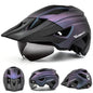 VICTGOAL LED Bike Helmet With Sun Goggle Visor Rechargeable LED Men Bicycle Helmet Sunglasses Shield Road MTB Cycling Helmets-EXPROTAS