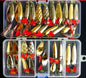 35pcs Metal Jig Spoon Fishing Lure Set for Sea Bass Tackle Bait