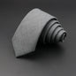 Mens Tie 6cm Slim Solid Classic Necktie for Wedding Party Casual