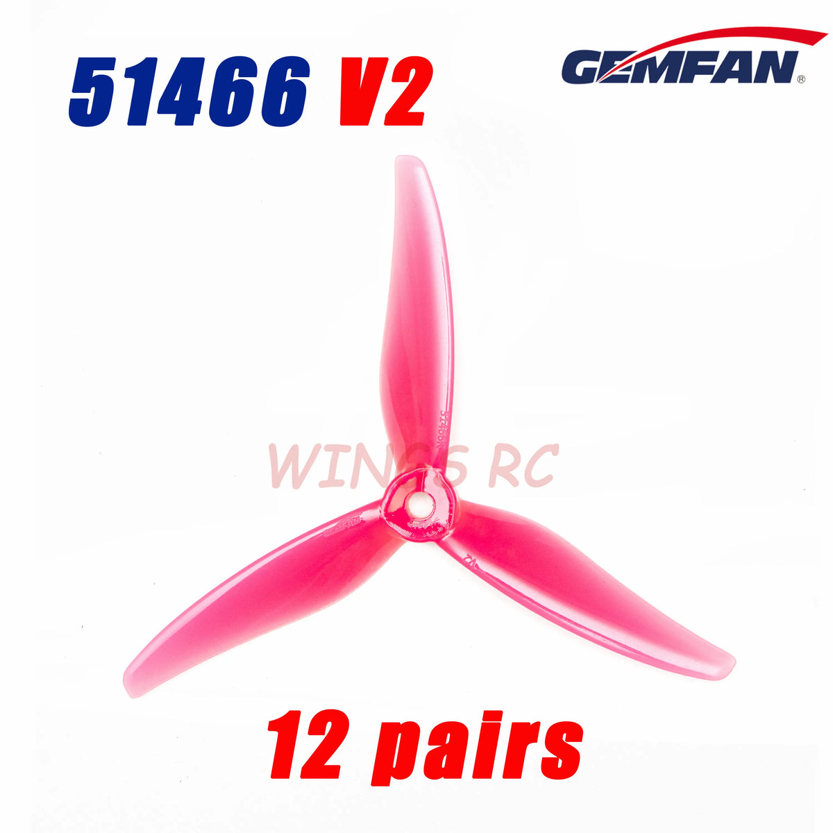 24Pcs 5 Inch Blade Propeller Props for RC FPV Drone Gemfan 51466