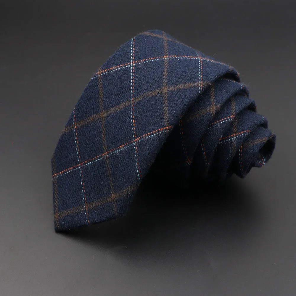 Mens Tie 6cm Slim Solid Classic Necktie for Wedding Party Casual