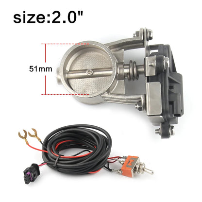 Electric Exhaust Control Valve2"/2.25"/2.5"/2.75"/3" Exhaust Control Valve - Low Pressure For Exhaust Catback Downpipe-EXPROTAS