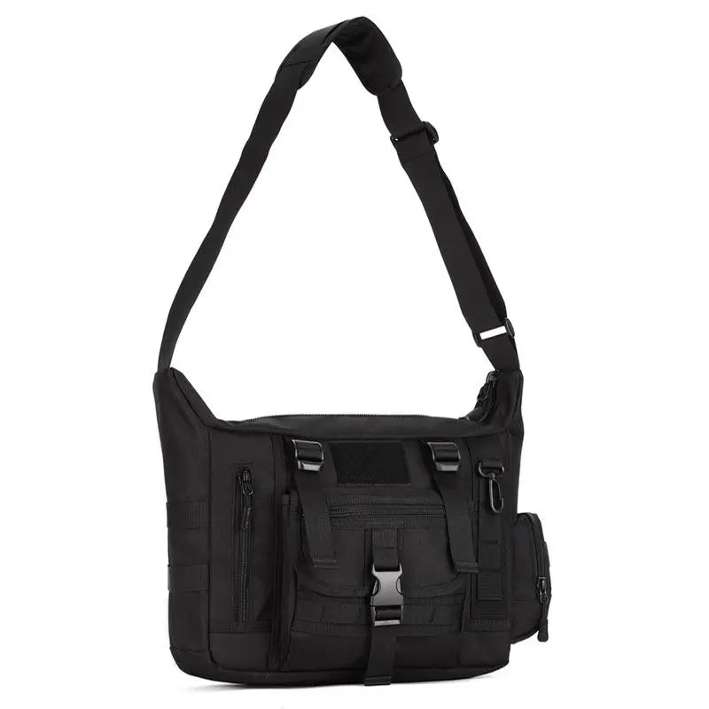 14 Inch Shoulder Bag Tactical Molle Laptop Backpack Rucksack Storage Khaki