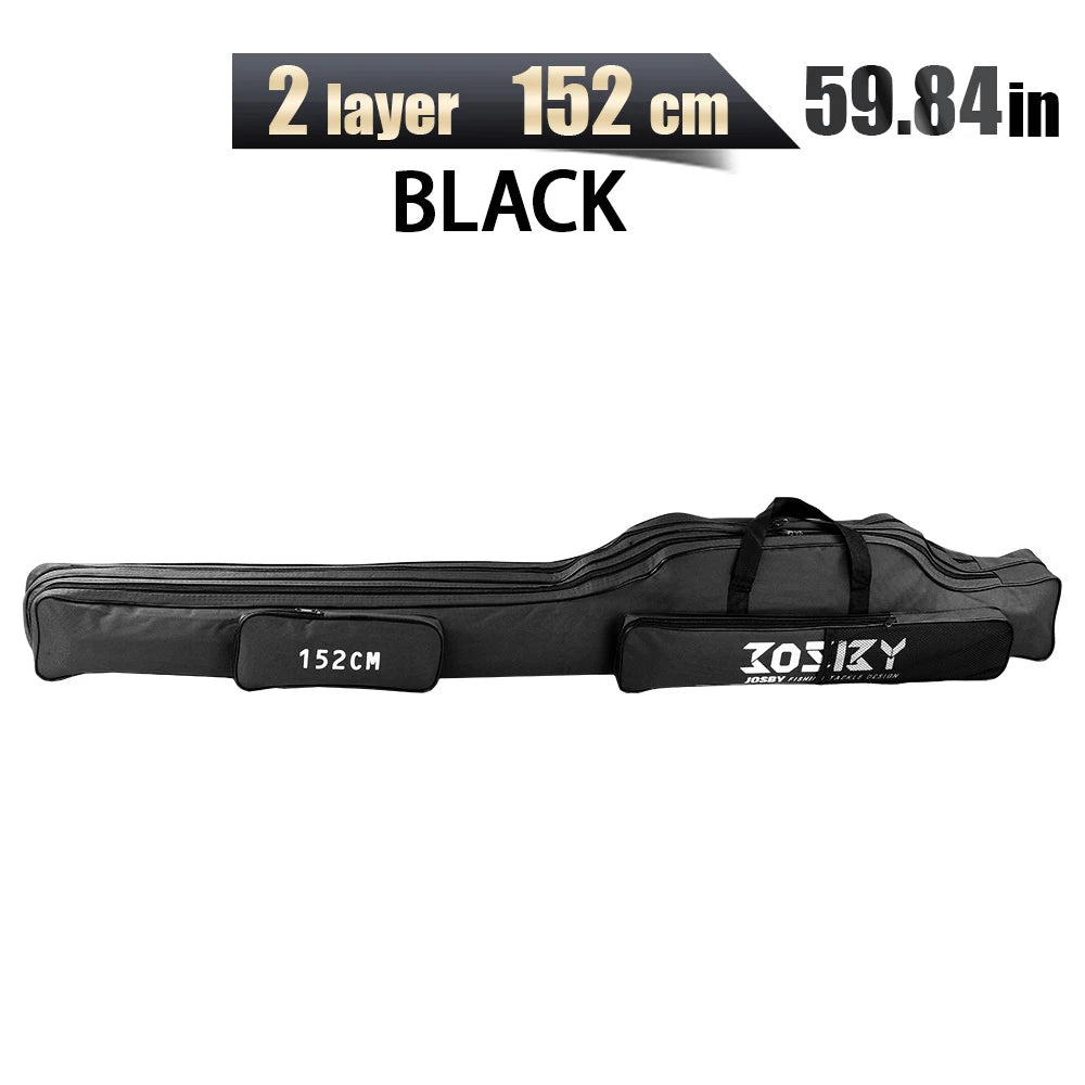 PROXPE 150-180cm Fishing Rod Bag Foldable Carp Pole Storage Carry Case