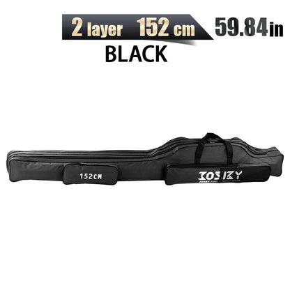PROXPE 150-180cm Fishing Rod Bag Foldable Carp Pole Storage Carry Case