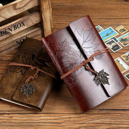 A5 A6 A7 Notebook PU Leather Vintage Diary Journal Notepad School Office