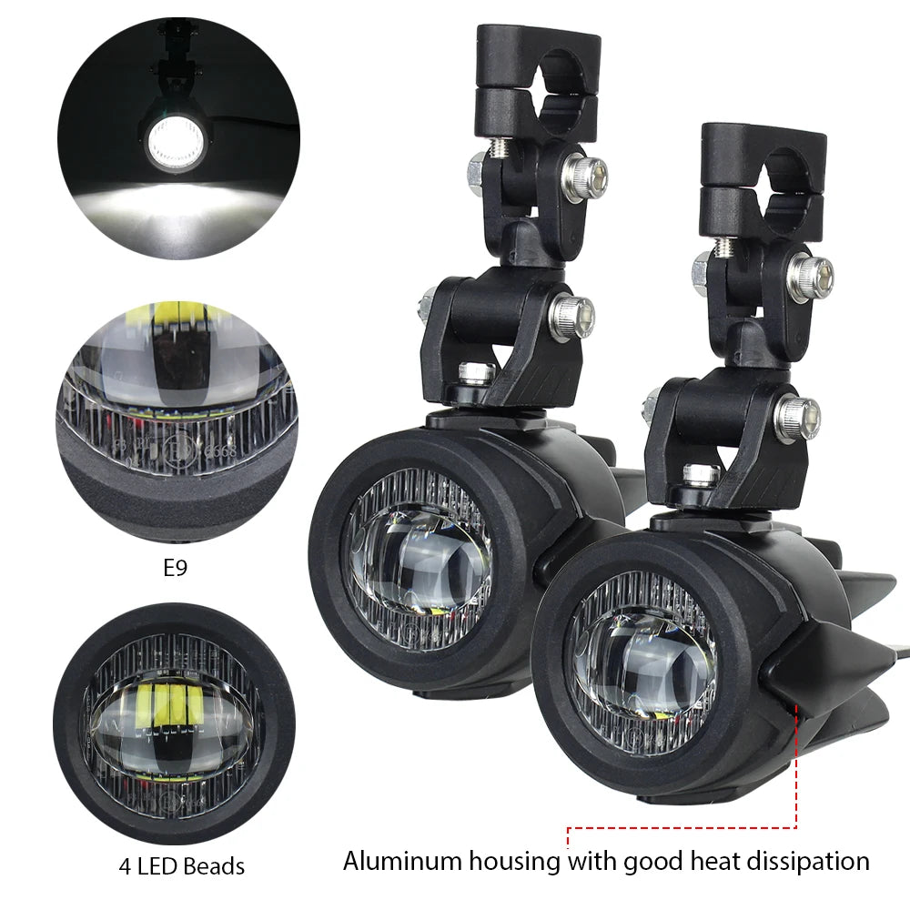 Upgrade Motorcycle fog light Auxiliary Lights Brighter Lamp 40W 6000K for BMW R1200GS F800GS F700GS F650 K1600-EXPROTAS