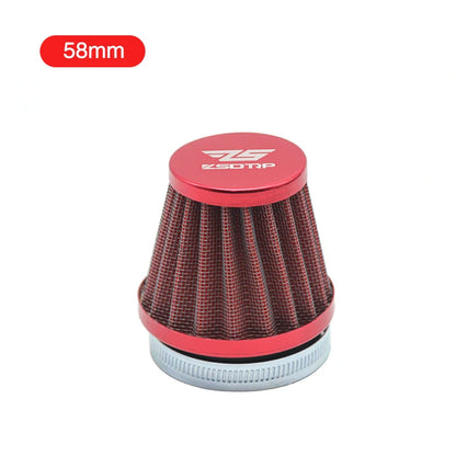 Clamp-on Air Filter for Motorcycle 35mm 38mm 42mm 45mm 50mm 55mm 58mm