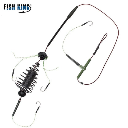 Metal Feeder Hook 30-80g Fishing Steel Accessories Carp Bait Cage