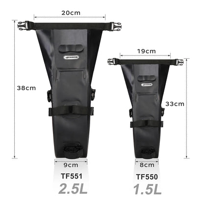 Rhinowalk Waterproof Bicycle Saddle Bag 1.5-2.5L Seat Tool Tail Pack
