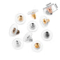 200-2000Pcs Rubber Ear Plug Stoppers Soft Silicone Earring Findings DIY