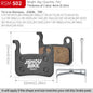 Semi-Metal Bicycle Brake Pads for Shimano SRAM Avid Hayes Magura by JSHOUBIKE