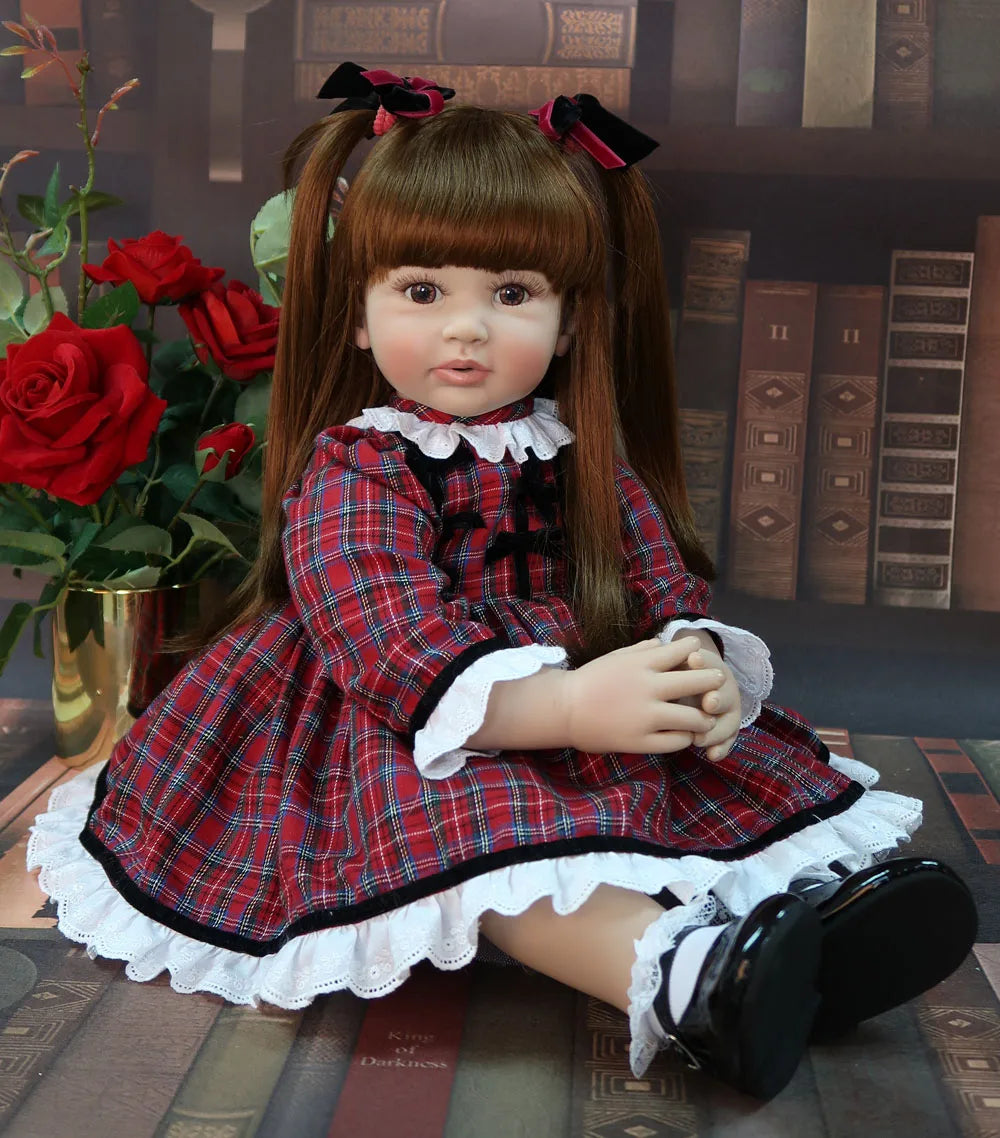 60cm Silicone Reborn Doll | Princess Lifelike Toddler Toy for Girls Gift