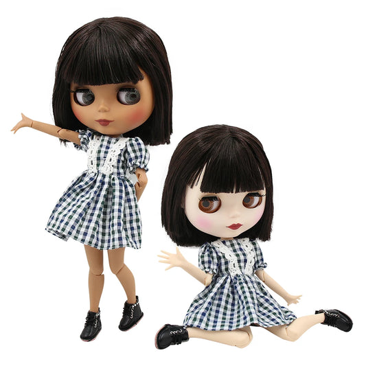 ICY DBS Blyth doll 1/6 bjd joint body short brown hair matte face 30cm toy girls gift anime-EXPROTAS