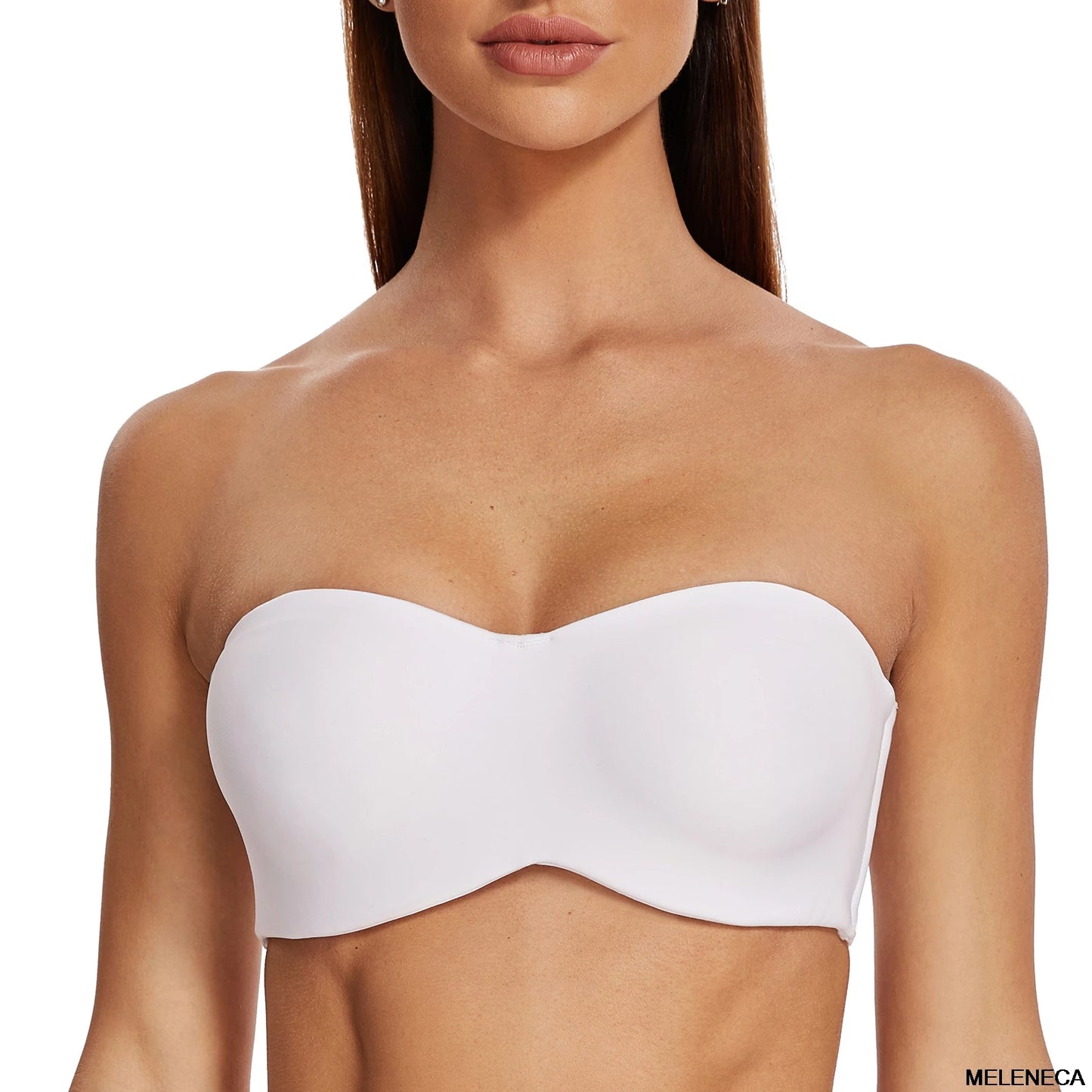 Women’s Strapless Underwire Bandeau Bra Unlined Minimizer for Large Bust