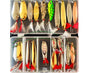 35pcs Metal Jig Spoon Fishing Lure Set for Sea Bass Tackle Bait