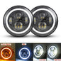 7in LED Headlight DRL for Jeep Wrangler TJ/JK, Land Rover Defender, Hummer H1/H2 - EXPROTAS