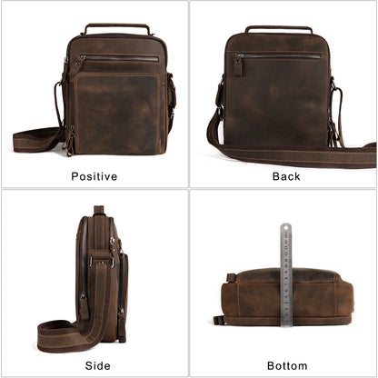 JOYIR Men’s Genuine Leather Vintage Shoulder Crossbody Messenger Bag