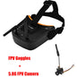 5.8G 40CH Dual Antennas FPV Goggles Monitor Video Glasses Headset HD W/ 5.8G 25mW transmitter fpv camera + Osd for Racing Drone-EXPROTAS
