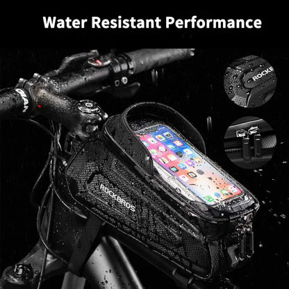 Bike Bag Waterproof Phone Holder Front Tube Frame MTB Cycling Accessory