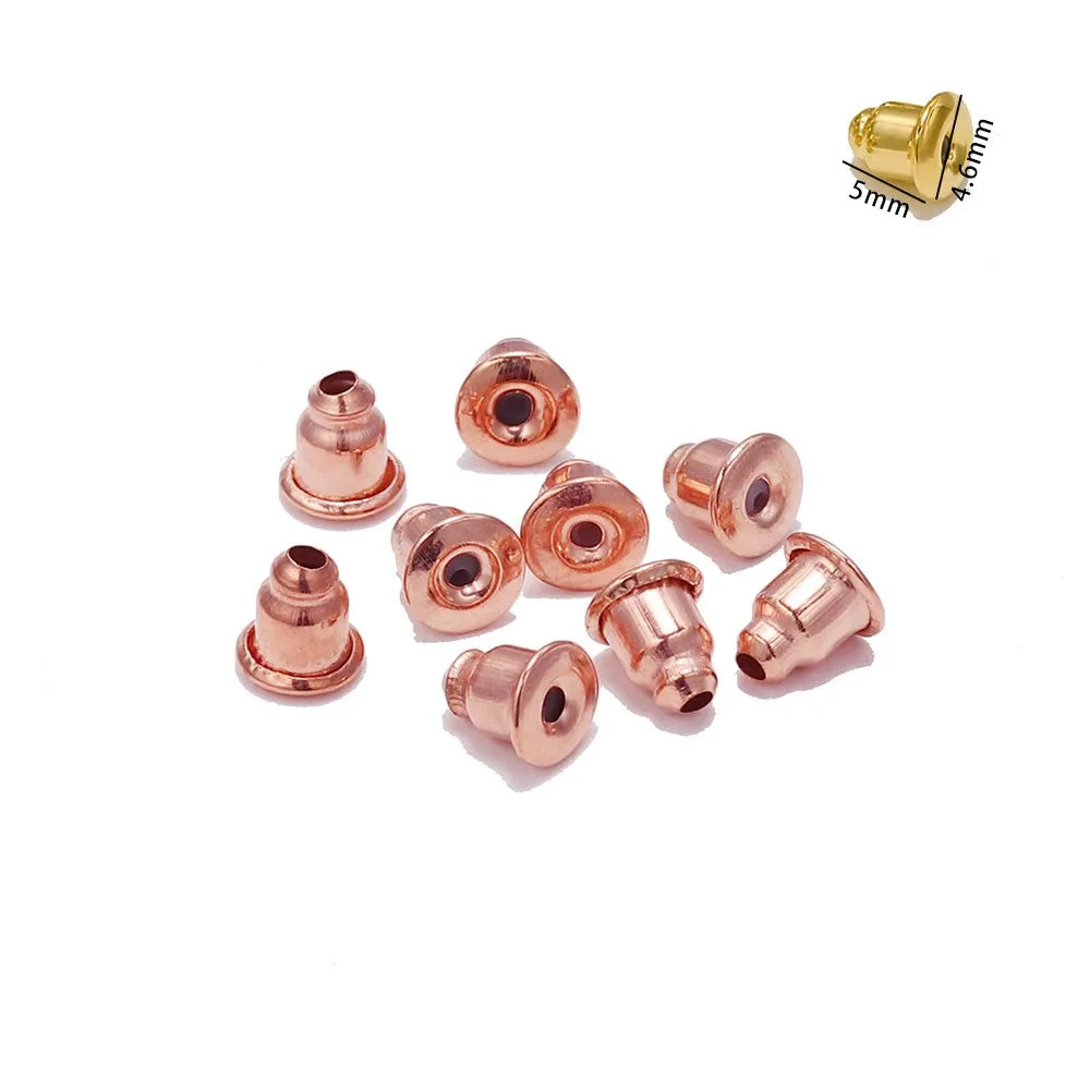 200-2000Pcs Rubber Ear Plug Stoppers Soft Silicone Earring Findings DIY