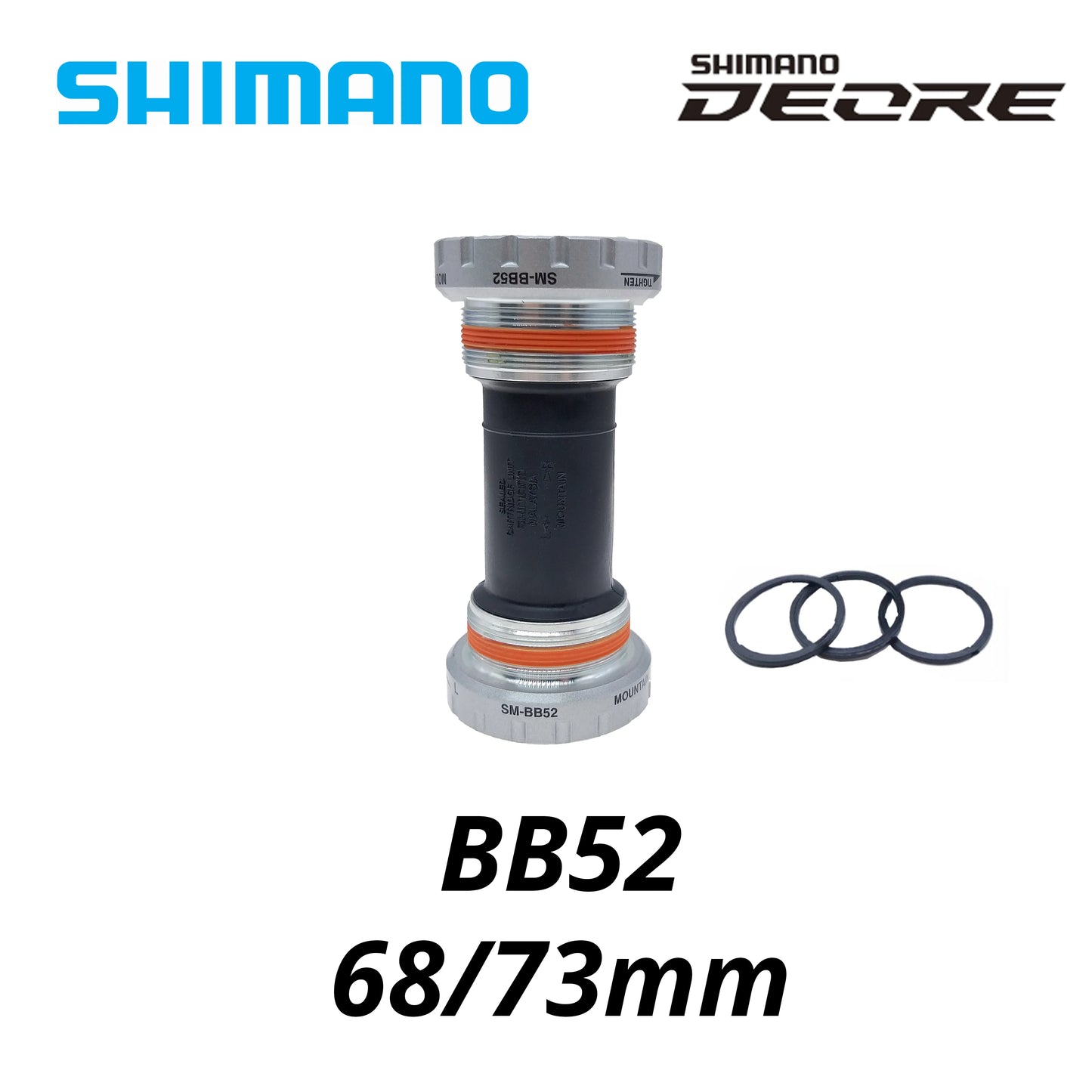 Shimano Hollowtech II Bottom Bracket 68/73mm MTB Road BB52 MT500 MT800 - EXPROTAS