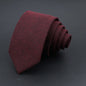 Men Necktie Wool Slim Brown Handmade Casual Ties Accessories
