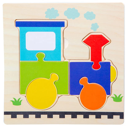 Baby Wooden 3D Tangram Puzzle Cartoon Animal Educational Shapes Jigsaw Toy Gift