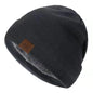 Unisex Urgentman Winter Beanie Cap Outdoor Warm Knitted Fur Lined Hat